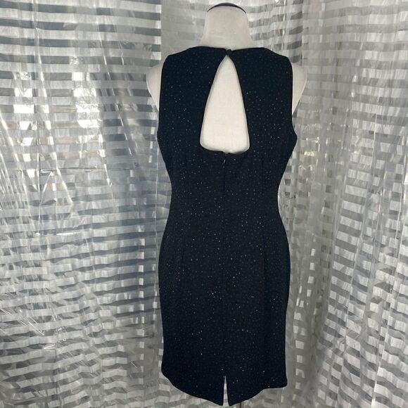 David Warren Black Sequin Cocktail Dress - Picture 4 of 7
